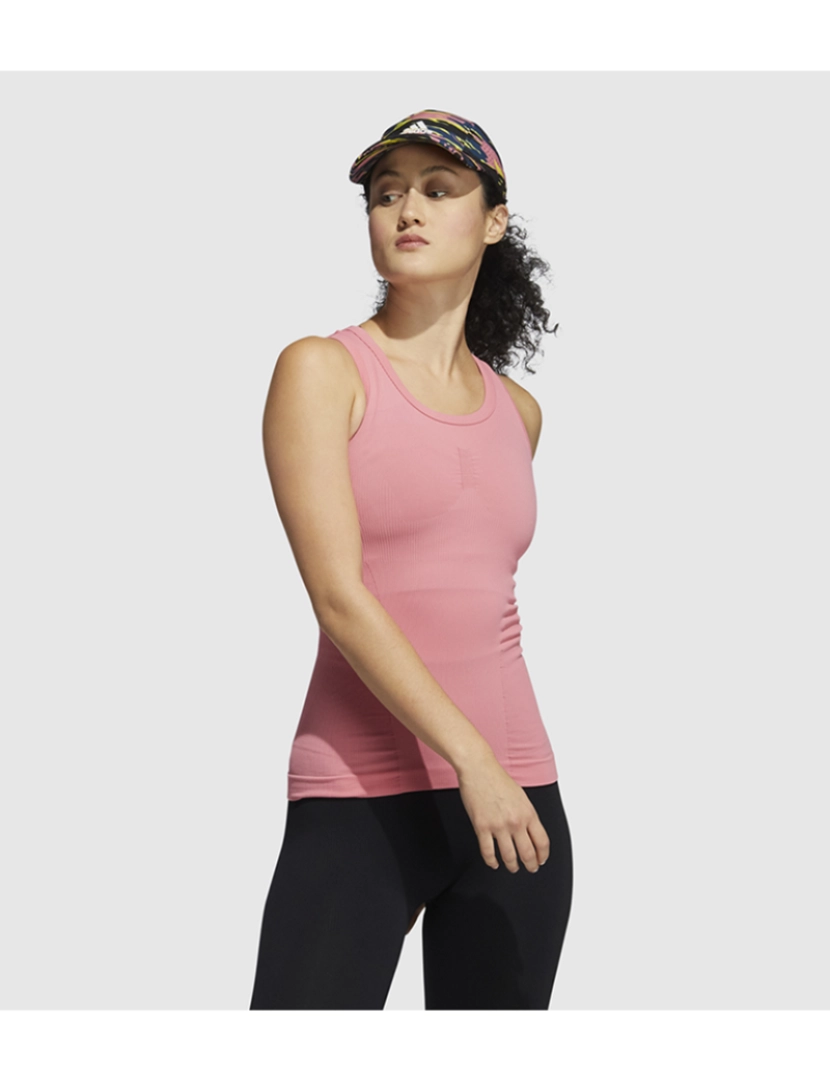 Adidas - Top de Senhora Rosa