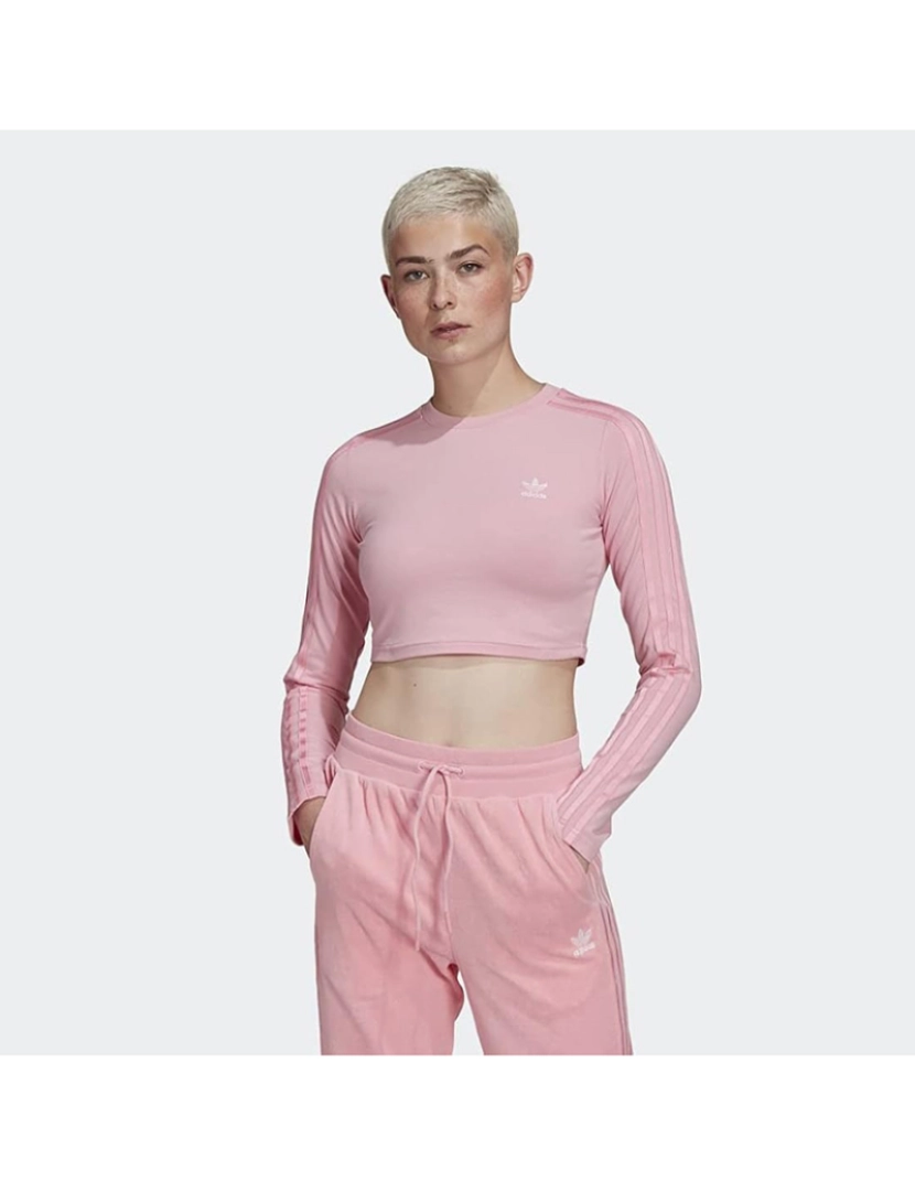 Adidas - Top de Senhora Rosa