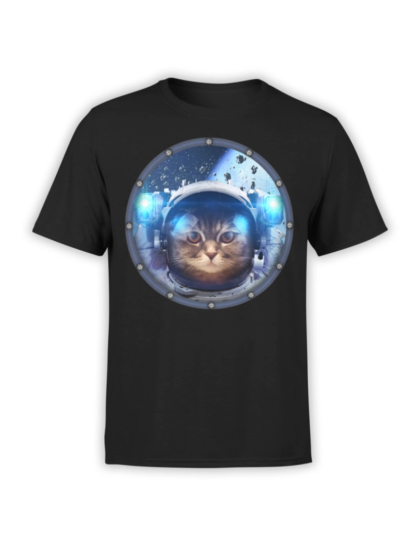 imagem de Camisas para gatos “Gato Espacial”-S1