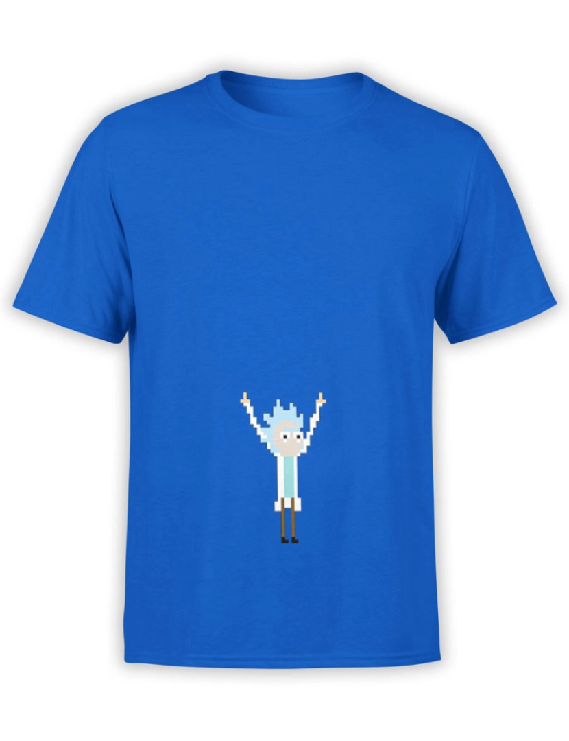 Rockinstone - Camiseta Rick e Morty Pixel Rick-S