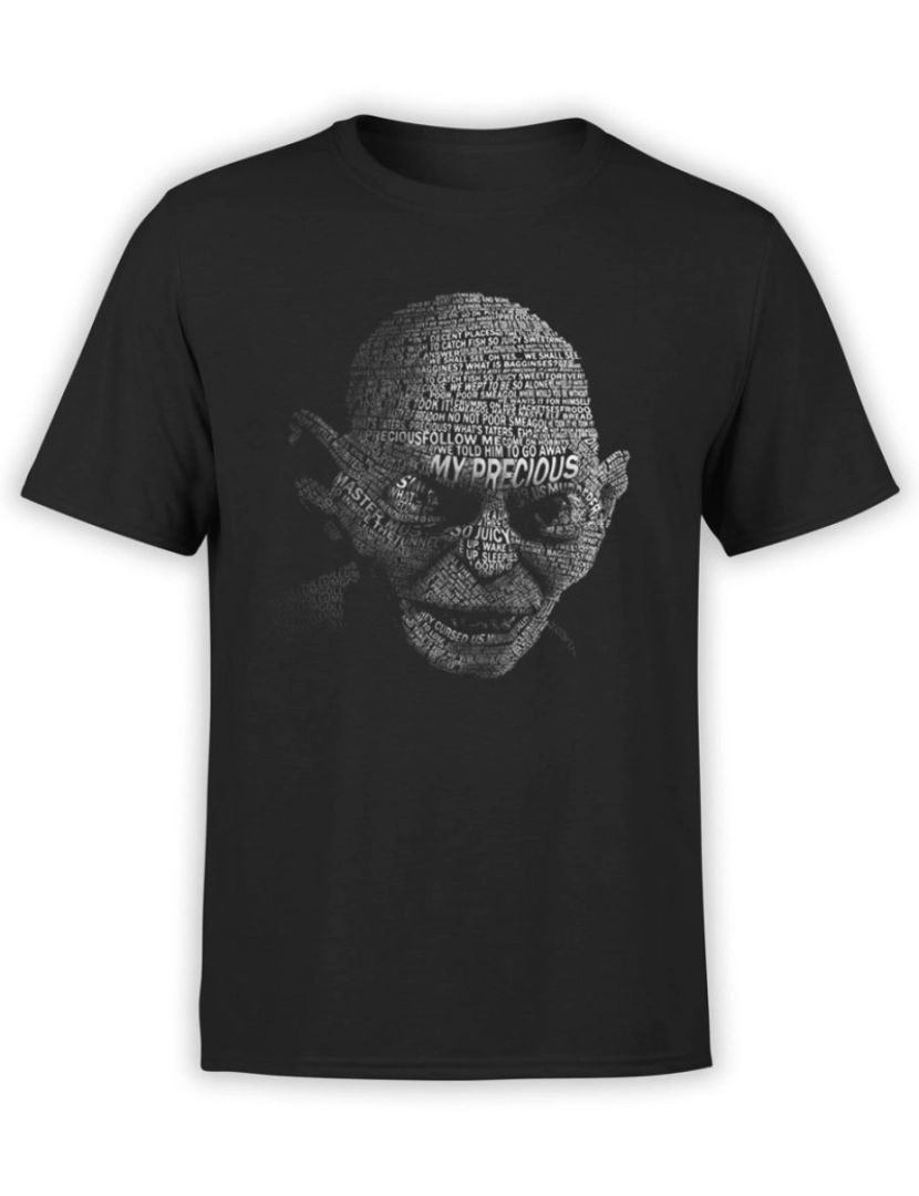 Rockinstone - Camiseta O Senhor dos Anéis Minha Camisa Preciosa Gollum-S