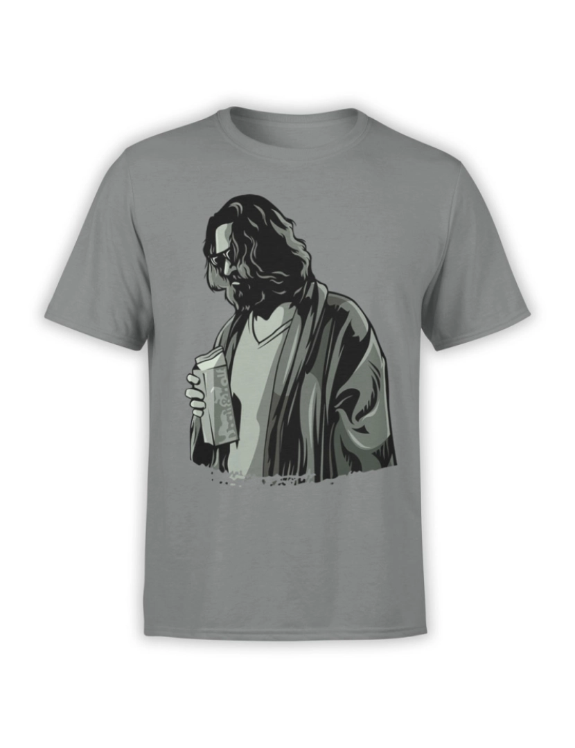 Rockinstone - Camisetas The Big Lebowski “The Dude”-S