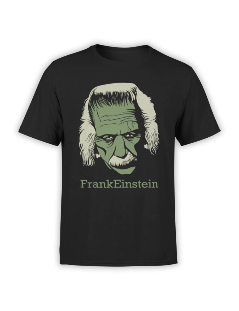 Rockinstone - Camisetas engraçadas “FrankEinstein”-S