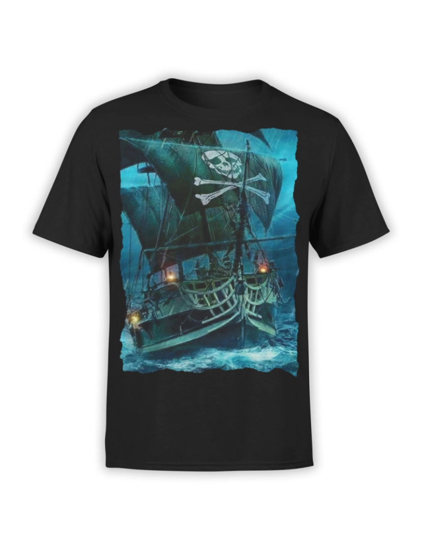 Rockinstone - Camiseta Pirata “Navio Pirata”-S