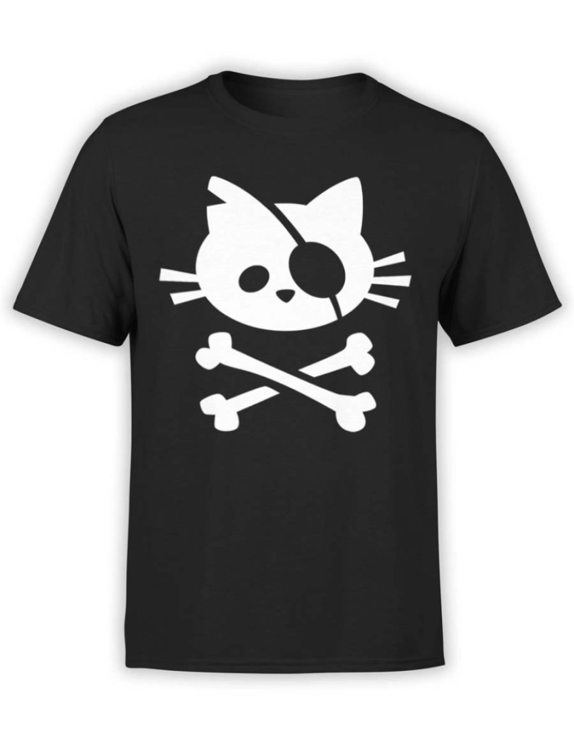 Rockinstone - Camisa Pirata “Gato Pirata”-S