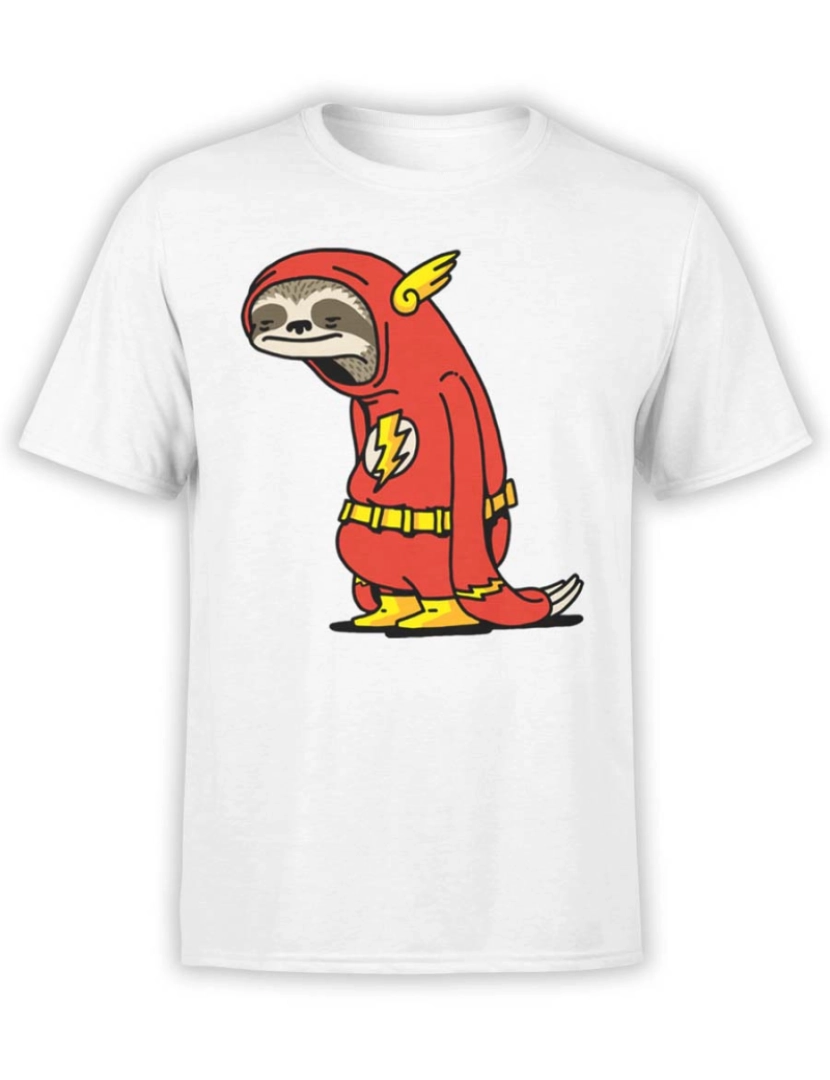 Rockinstone - Camisetas engraçadas “Flash Sloth”-S