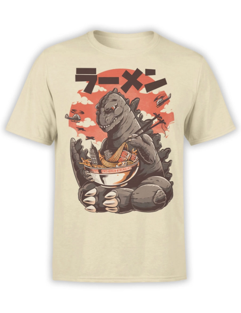 Rockinstone - Camiseta Godzilla Café da Manhã-S