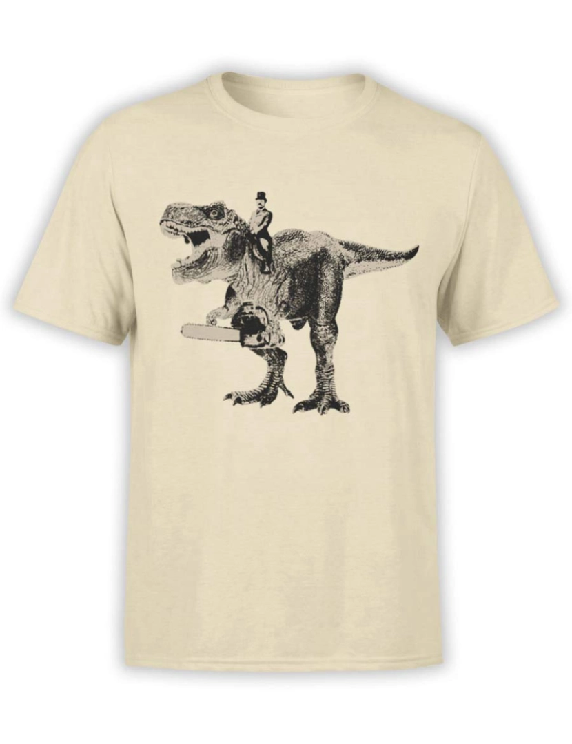 Rockinstone - Camisa retrô “Bully T-Rex”-S