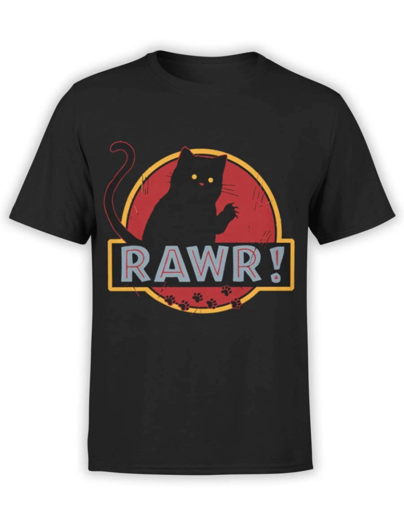 Rockinstone - Camisas de gato “Rawr”-S