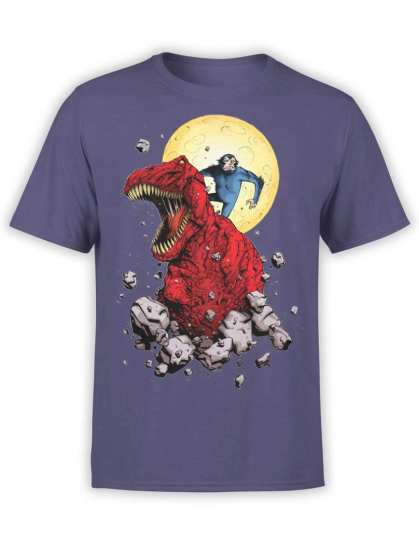 Rockinstone - Camiseta Dinossauro “Devil T-Rex”-S