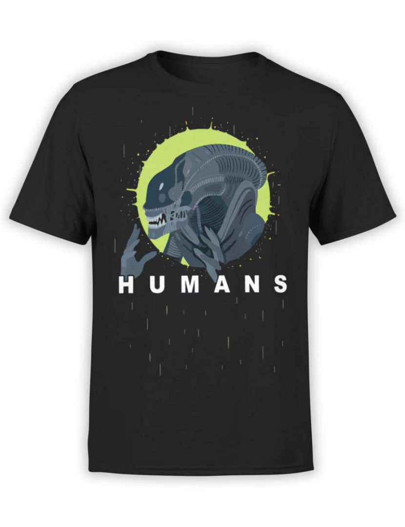 Rockinstone - Camisa Alienígena “Humanos”-S