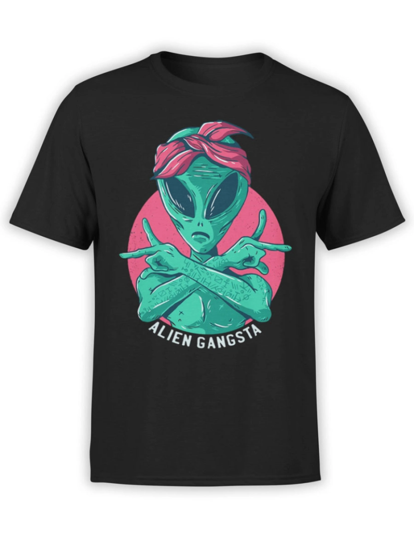 Rockinstone - Camisa Alienígena “Gangsta”-S