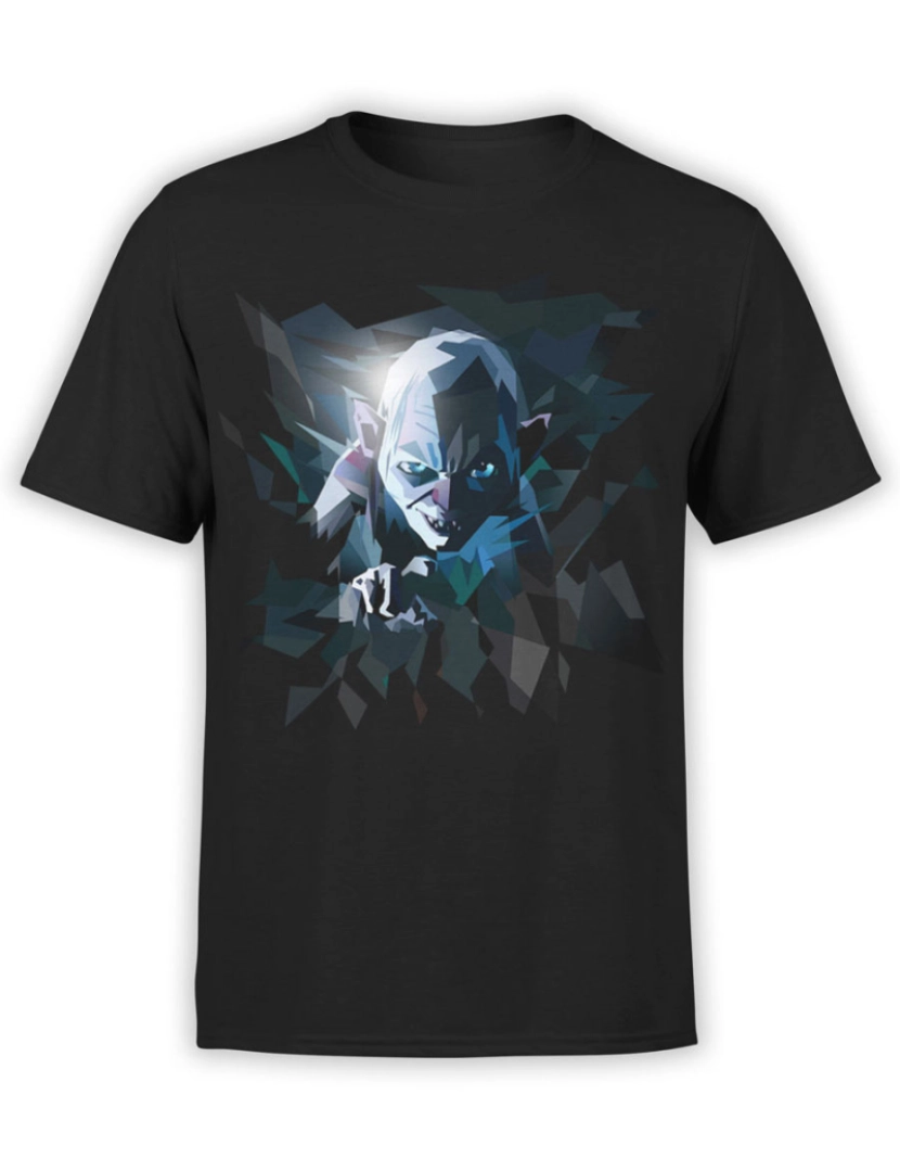 Rockinstone - Camiseta Senhor dos Anéis Art Gollum-S