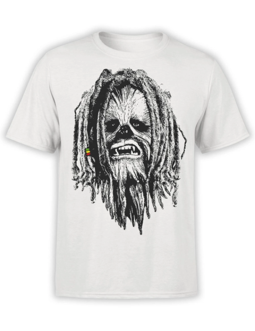 Rockinstone - Camiseta Star Wars Rasta Chewbacca-S