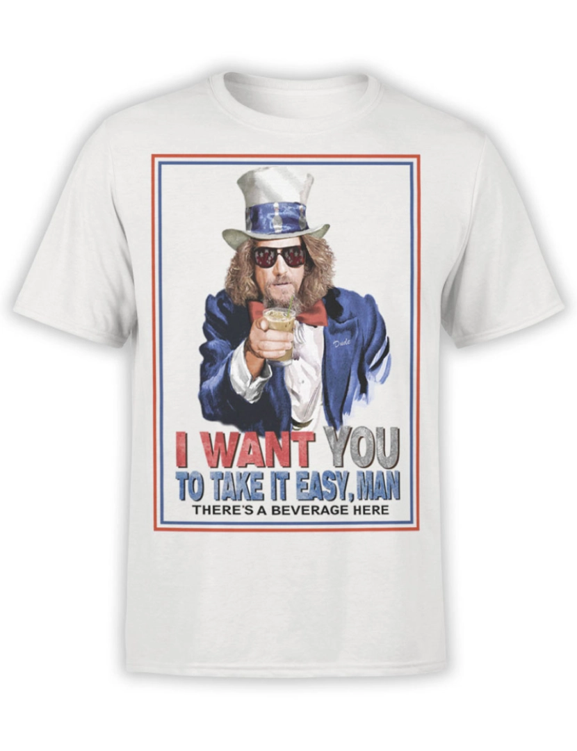 Rockinstone - Camiseta Big Lebowski Vá com calma-S