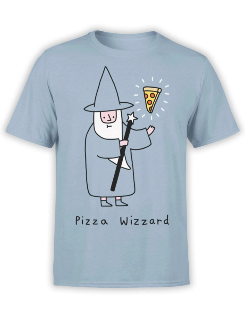 Rockinstone - Camiseta Pizza Wizzard-S