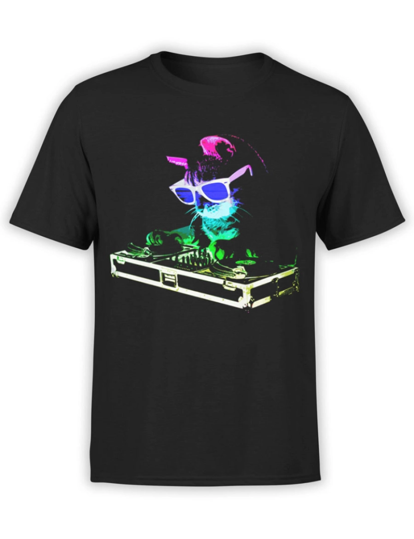 Rockinstone - Camisetas Gato DJ Catto-S