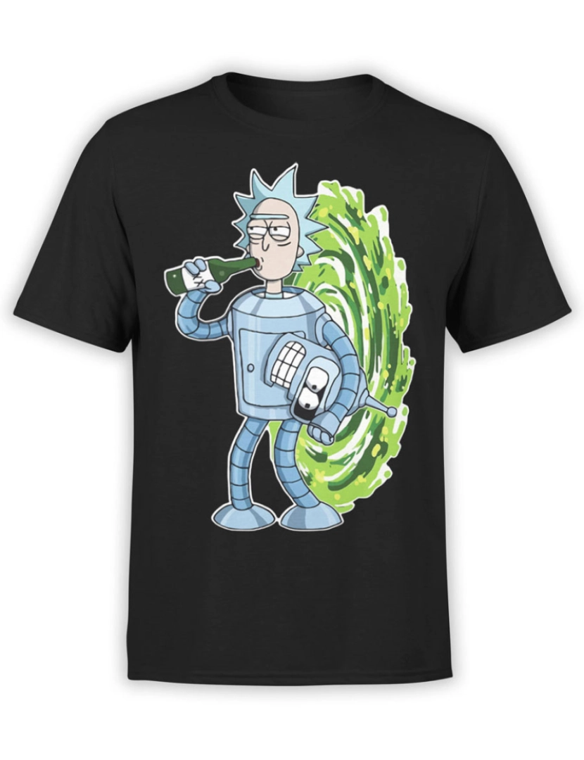 Rockinstone - Camiseta Rick e Morty Bender Rick-S