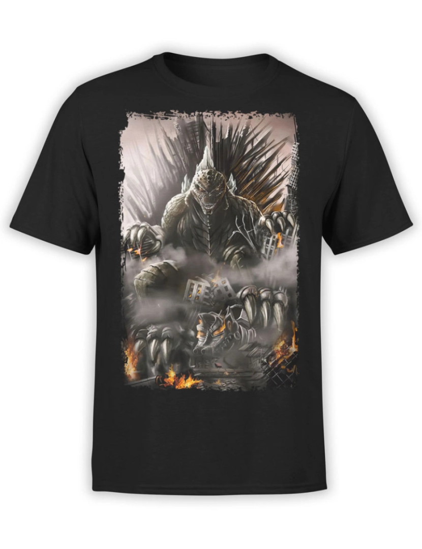 Rockinstone - Trono de camiseta Godzilla-S