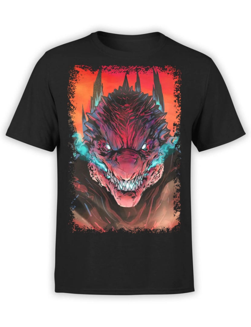 Rockinstone - Camiseta Godzilla Raiva-S