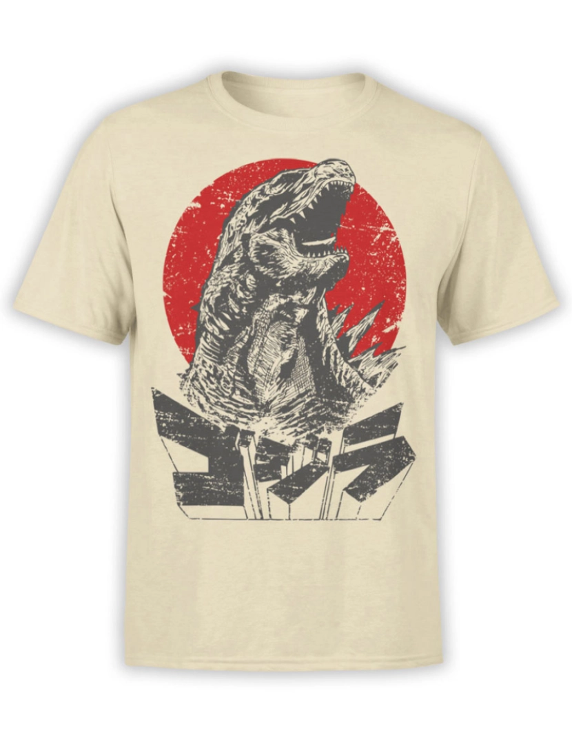 Rockinstone - Camiseta Godzilla Rugido-S