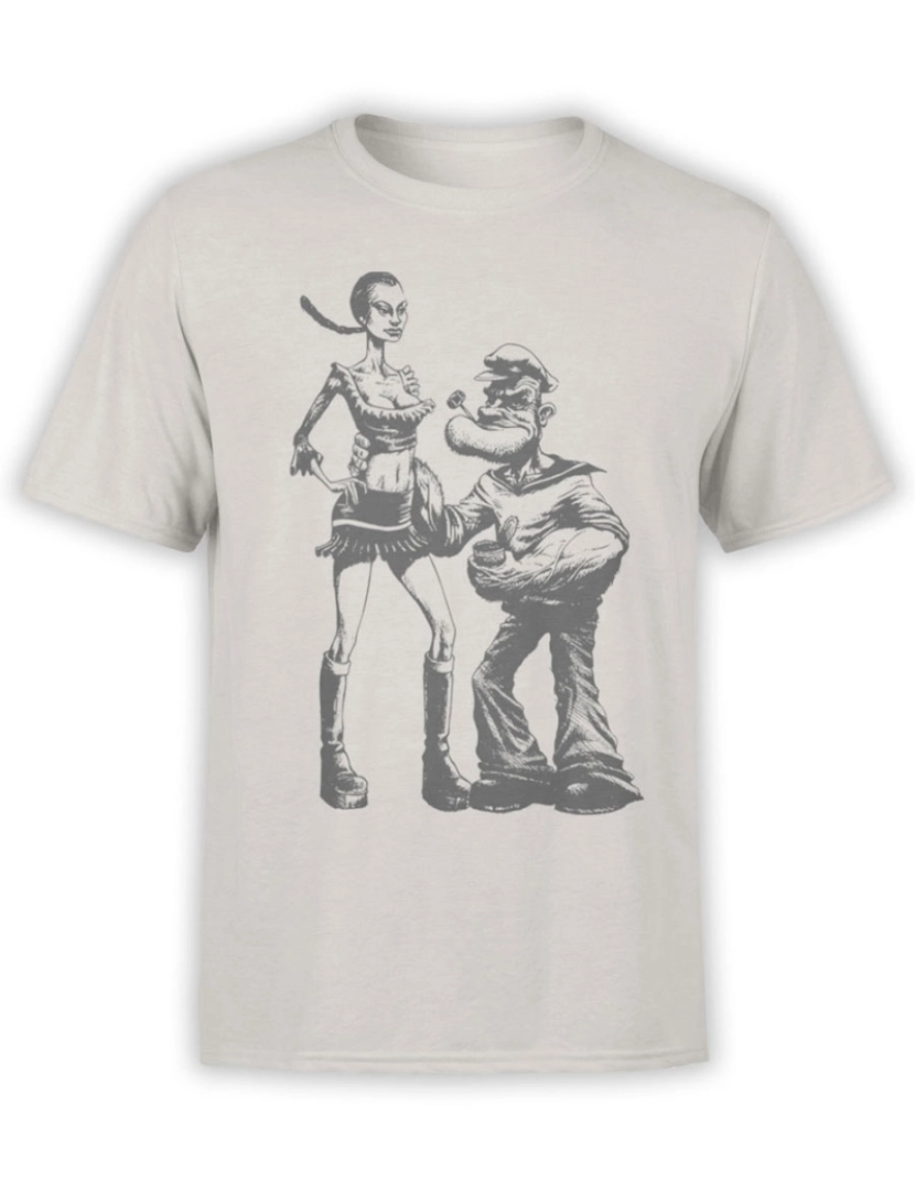 Rockinstone - Casal de camiseta Popeye-S