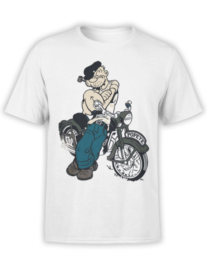 Rockinstone - Camiseta Popeye Bicicleta-S