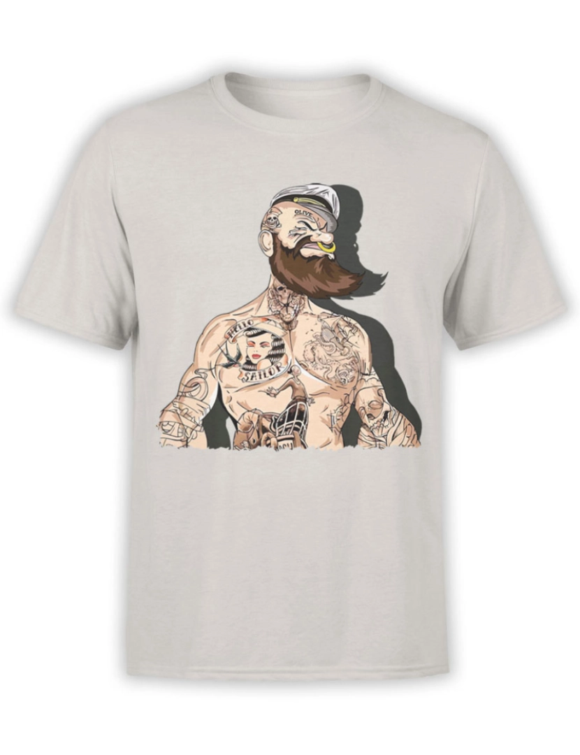 Rockinstone - Camiseta Popeye legal-S