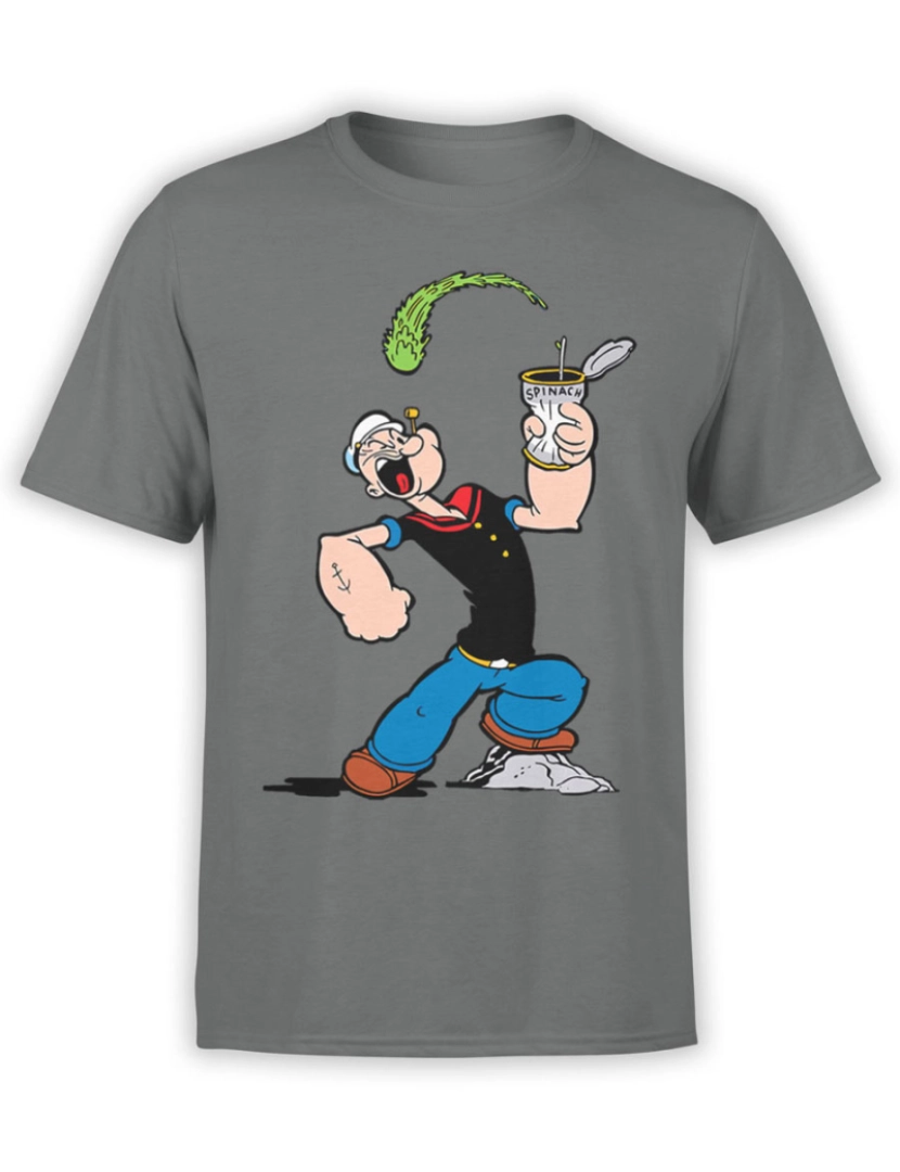 Rockinstone - Camiseta Popeye Espinafre-S