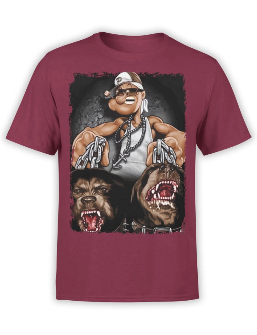 Rockinstone - Camiseta Popeye Gangster-S