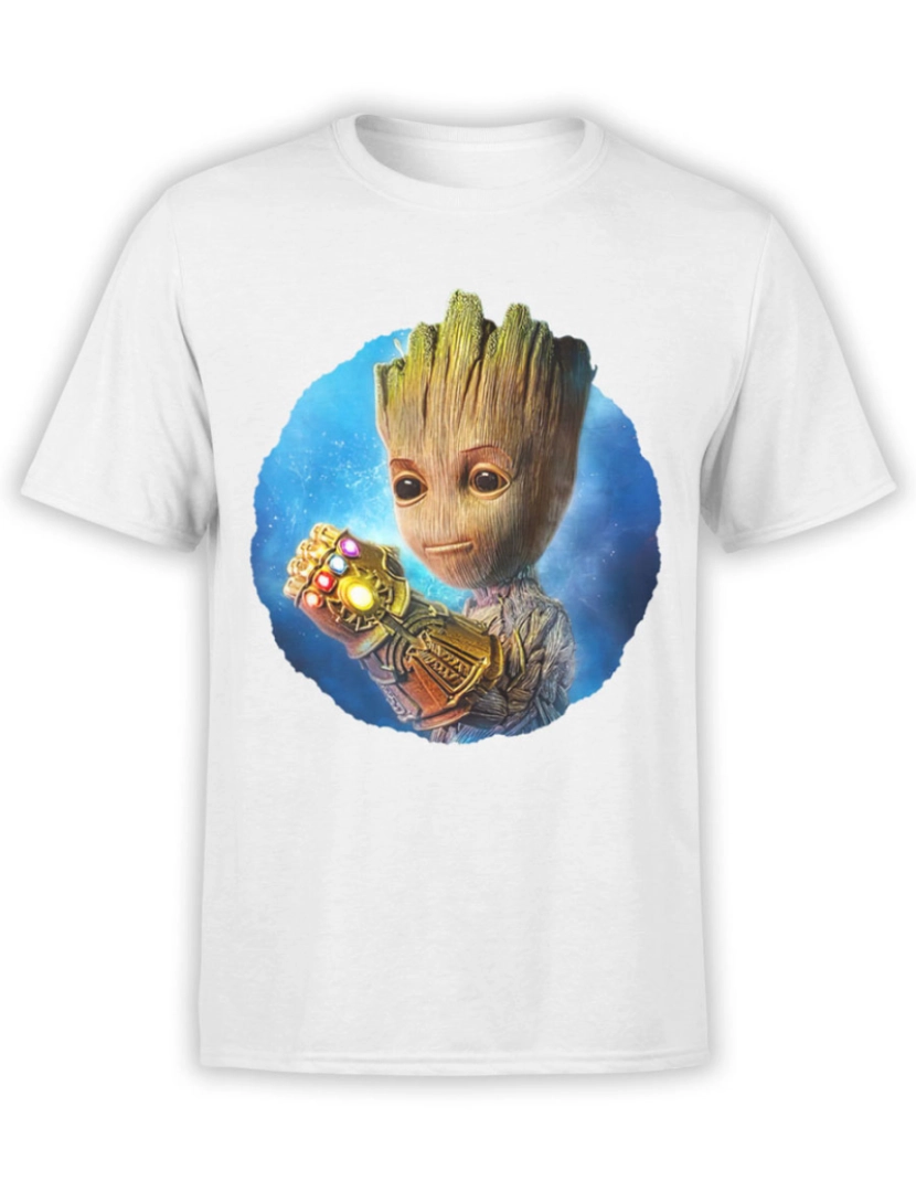 Rockinstone - Camiseta Guardiões da Galáxia Thanos Groot-S