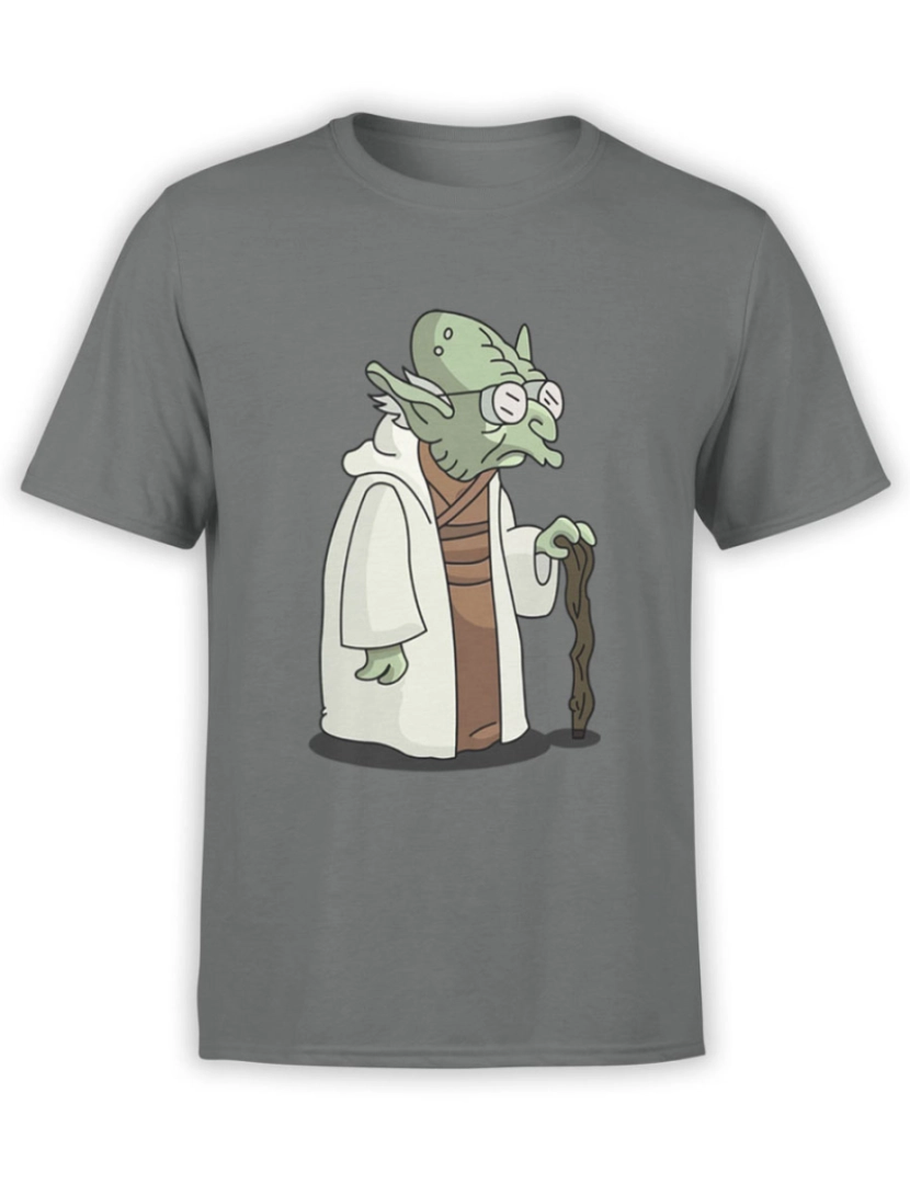 imagem de Camiseta Star Wars Farnsworth Yoda Futurama Camiseta-S1