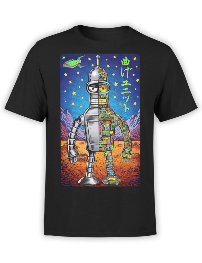 Rockinstone - Camiseta Futurama Art Bender-S