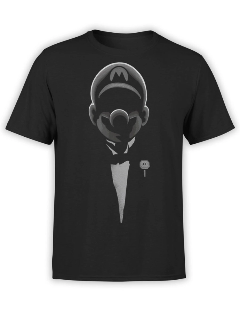 Rockinstone - Camiseta Super Mario Padrinho-S