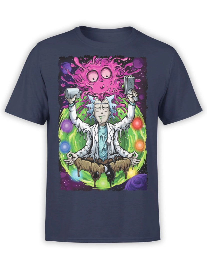 imagem de Camiseta Rick e Morty Meditação-S1