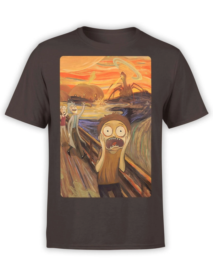 Rockinstone - Camiseta Rick e Morty Medo-S