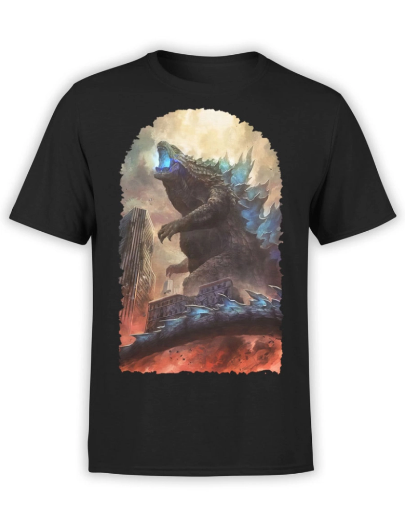 Rockinstone - Camiseta Godzilla Cidade-S