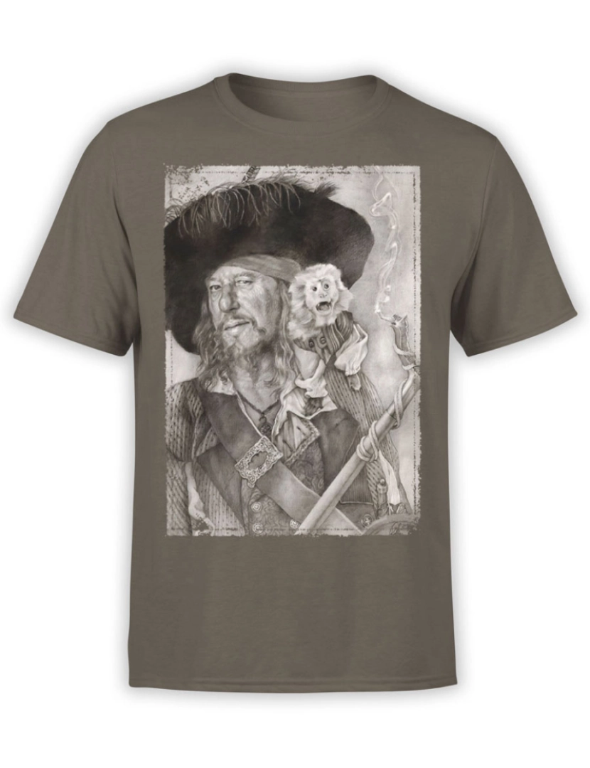 Rockinstone - Camiseta Piratas do Caribe Barbossa-S