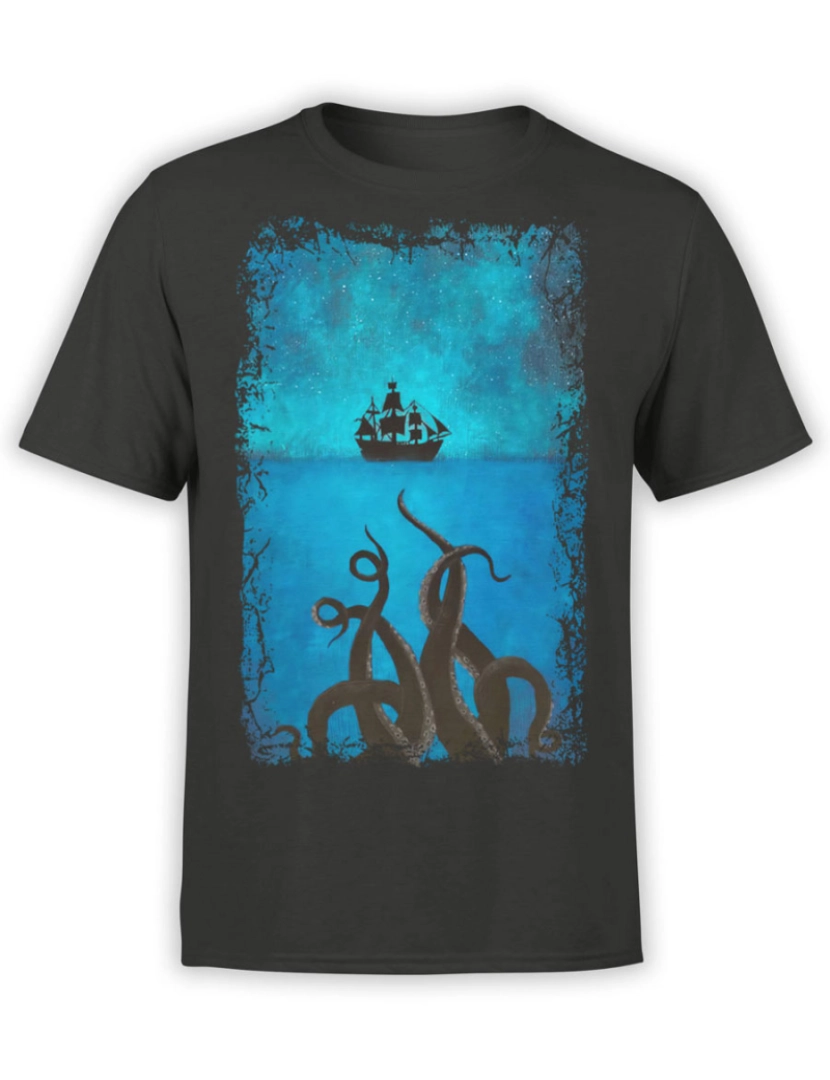 Rockinstone - Camiseta Piratas do Caribe Kraken-S