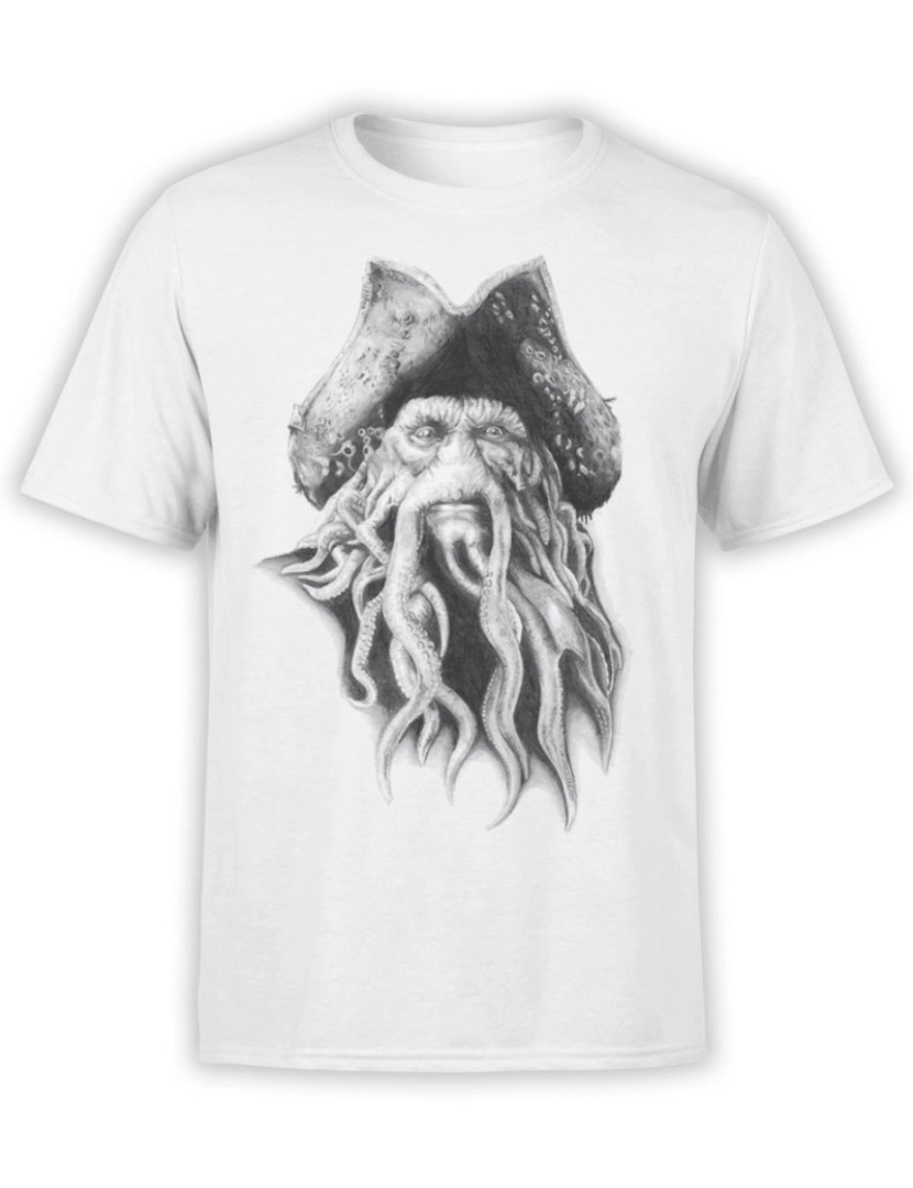 Rockinstone - Camiseta Piratas do Caribe Davy Jones-S