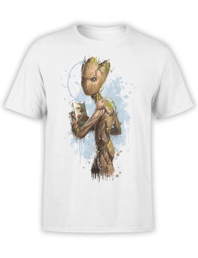 Rockinstone - Camiseta Guardiões da Galáxia Adolescente Groot-S