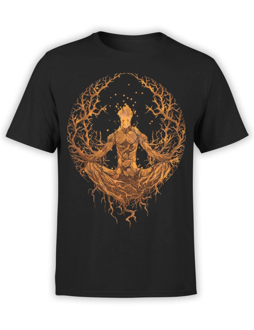 imagem de Camiseta Guardiões da Galáxia Groot Meditação-S1