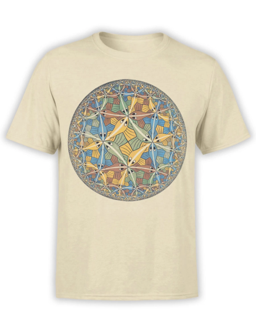 Rockinstone - Camiseta Escher Circle limit II-S