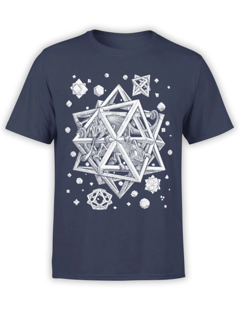 imagem de Camiseta Escher Estrelas-S1