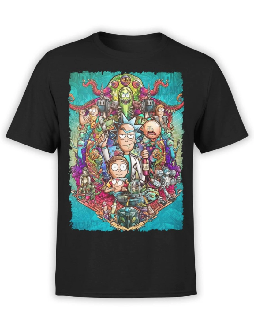 Rockinstone - Personagens de camisetas de Rick e Morty-S