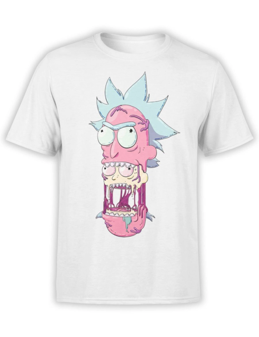 Rockinstone - Cabeça de camiseta Rick e Morty-S