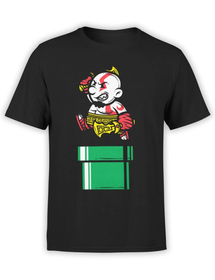 imagem de Camiseta God of War Mario Kratos-S1