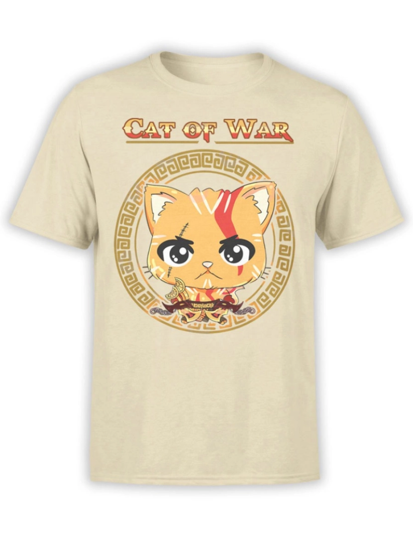 imagem de Camiseta God of War Gato da Guerra-S1