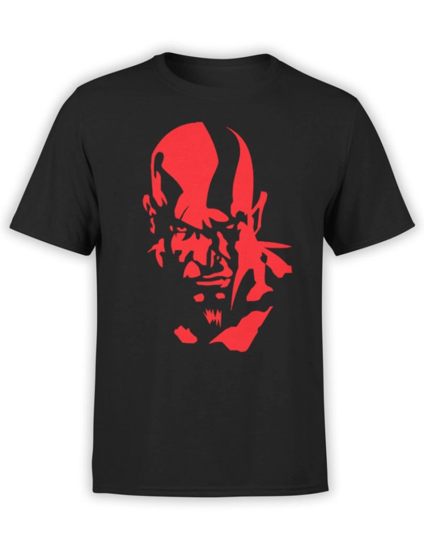 Rockinstone - Camiseta God of War Kratos Vermelho-S