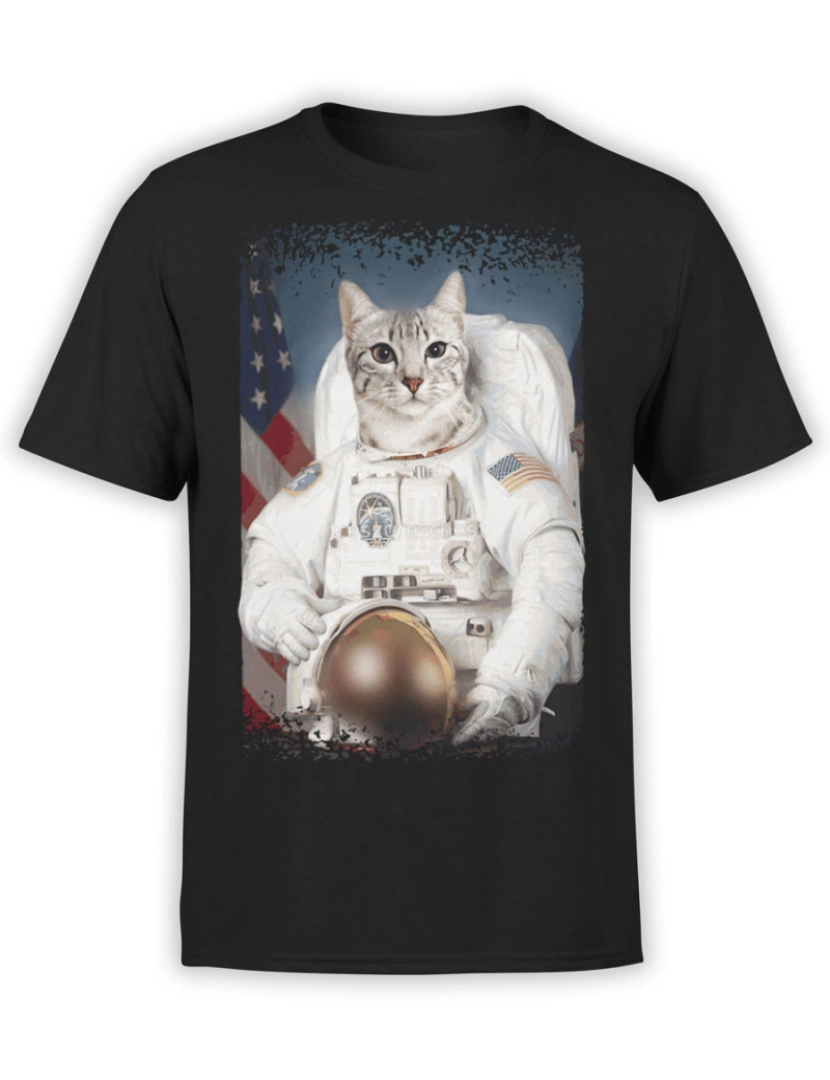 Rockinstone - Camiseta NASA AstroCat Universo-S